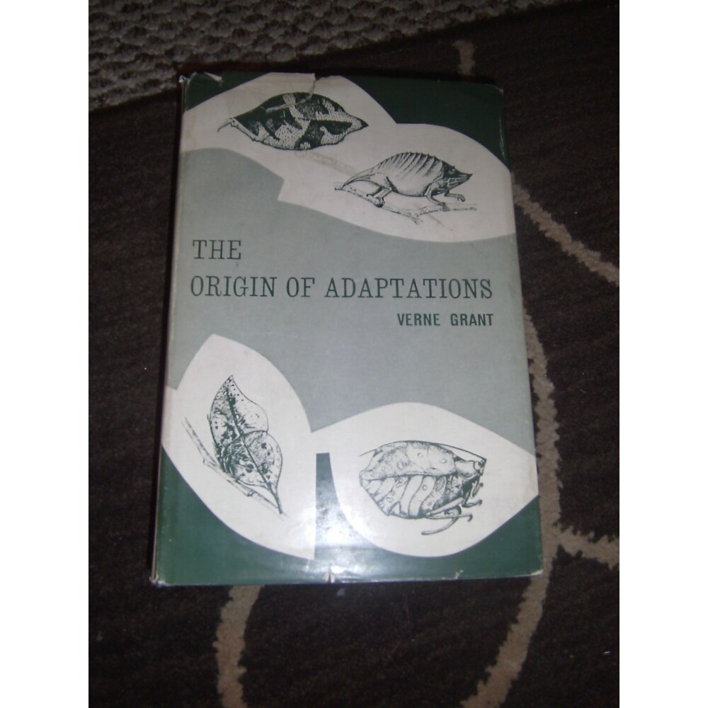 The Origin Of Adaptations Verne Grant 1963 Columbia University Press HCDJ